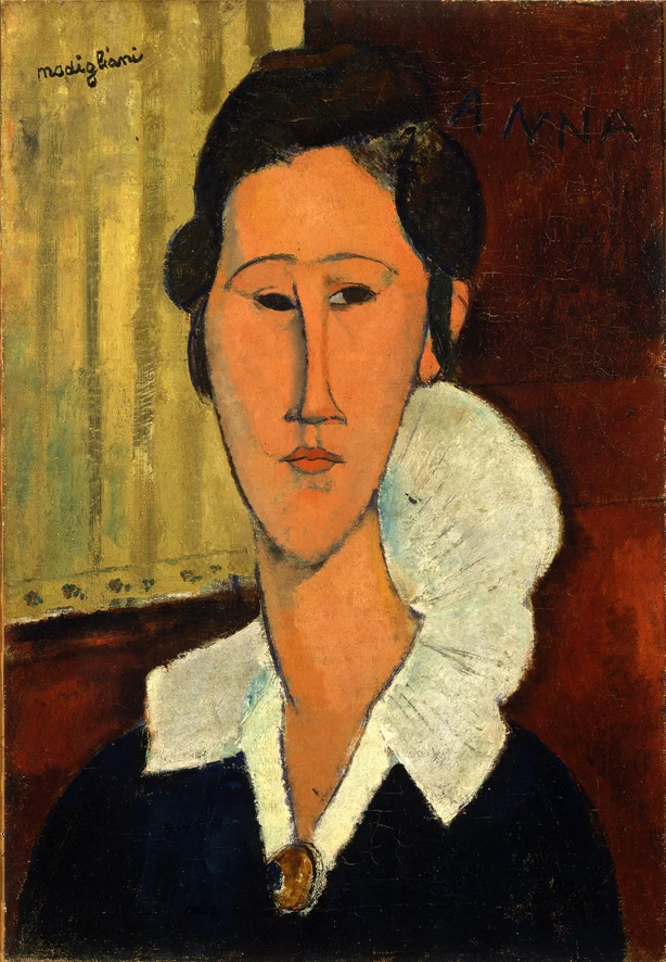 Amedeo Modigliani - 230, Ritratto di Hanka Zborowska, Palazzo di Belle Arti, Roma